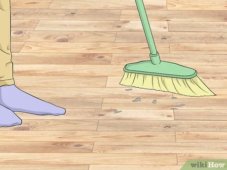 Een lamelparketvloer schoonmaken