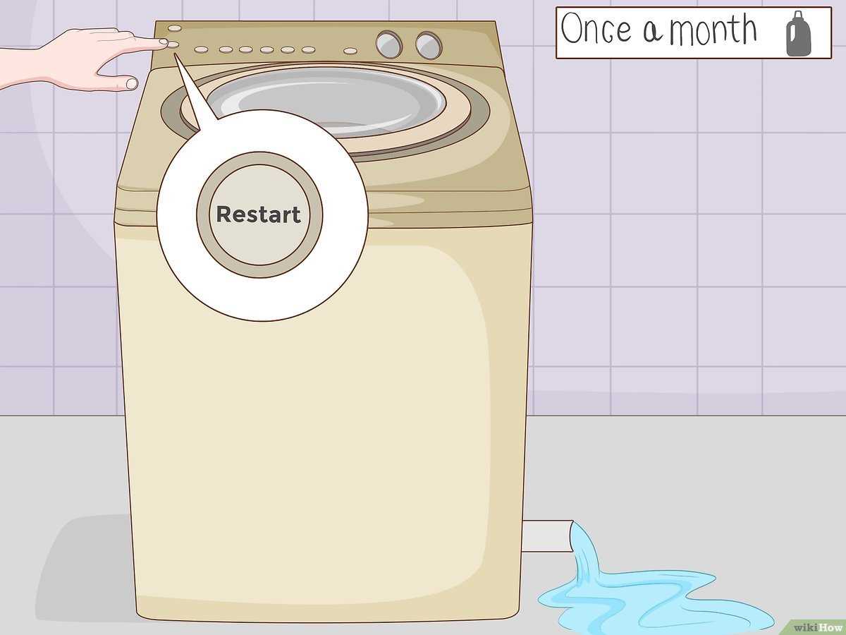 Een wasmachine schoonmaken met bleekmiddel