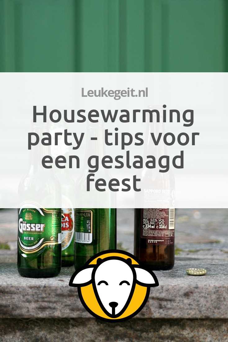 Tijdens de housewarmingparty